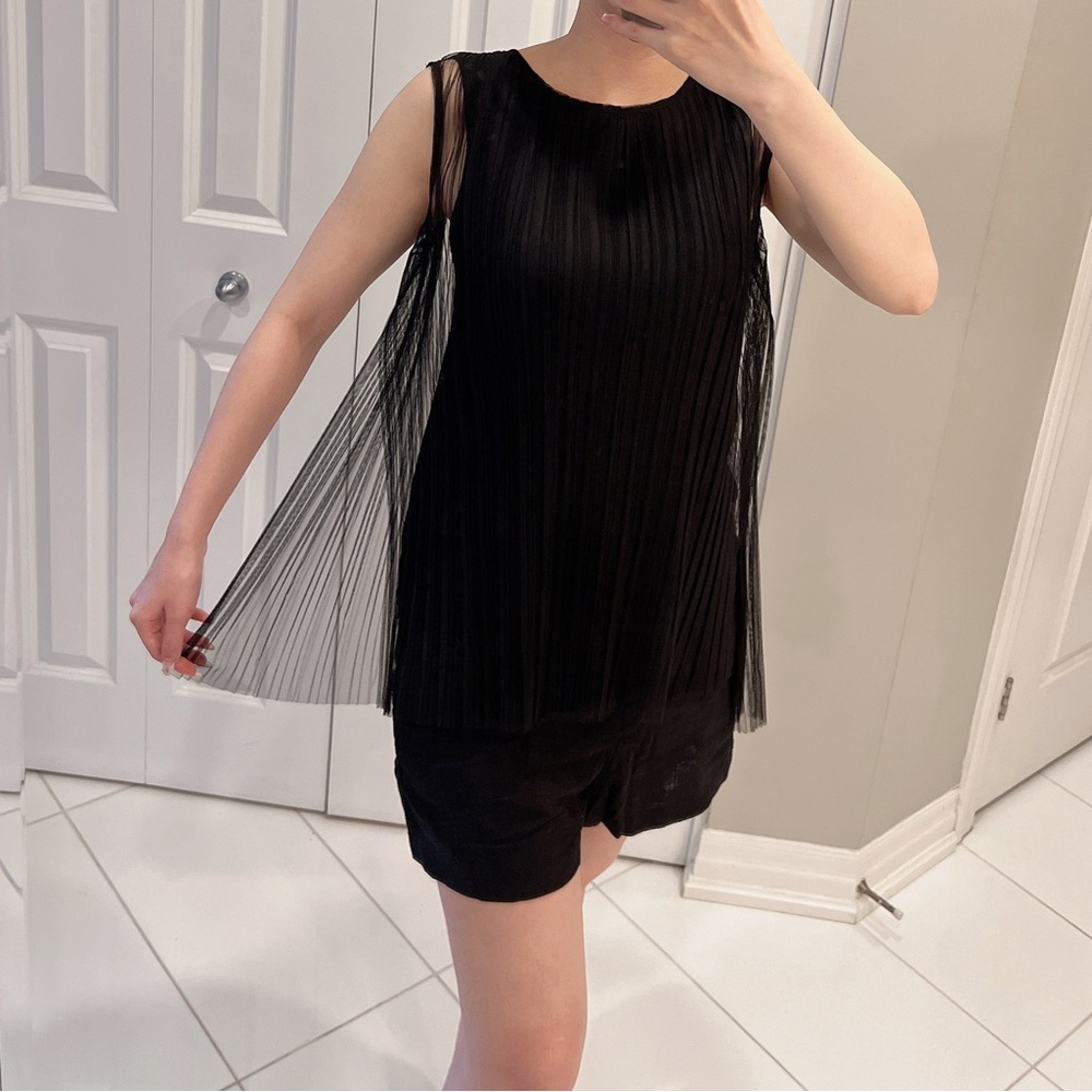 ✨ICÔNE✨ Sleeveless Two-layer Blouse